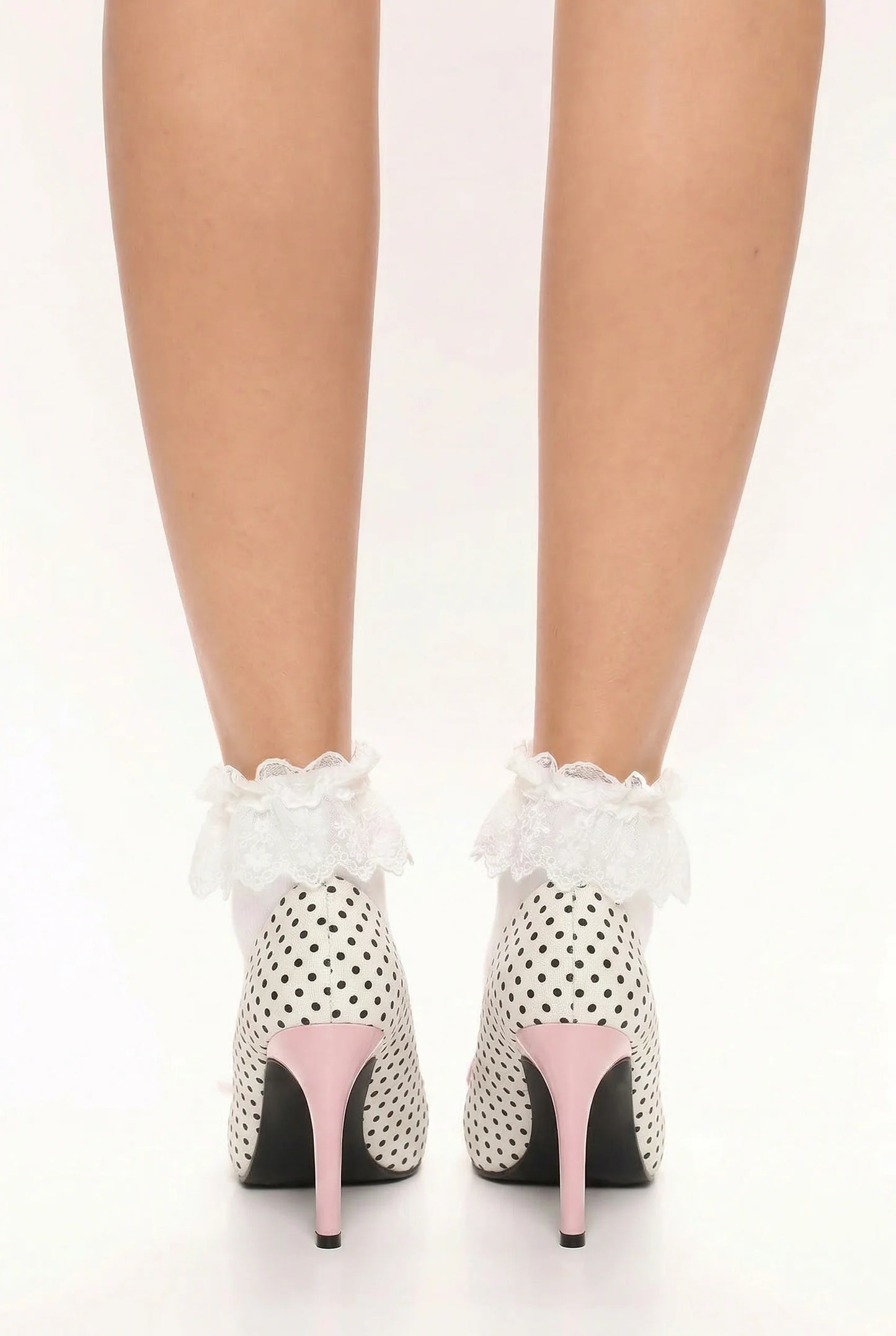 Polka Dot Bow Heels