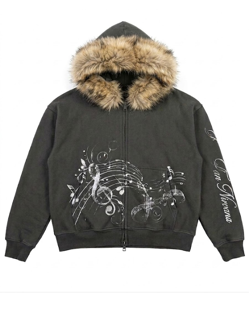 Nirvana Zip Up Hoodie