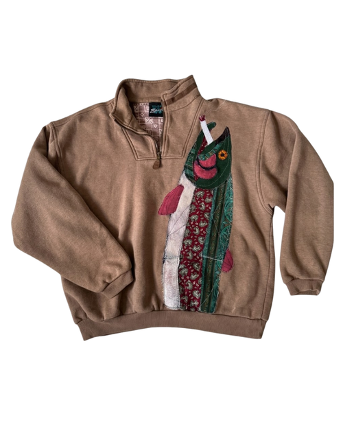 Salmon Graphic Sweater