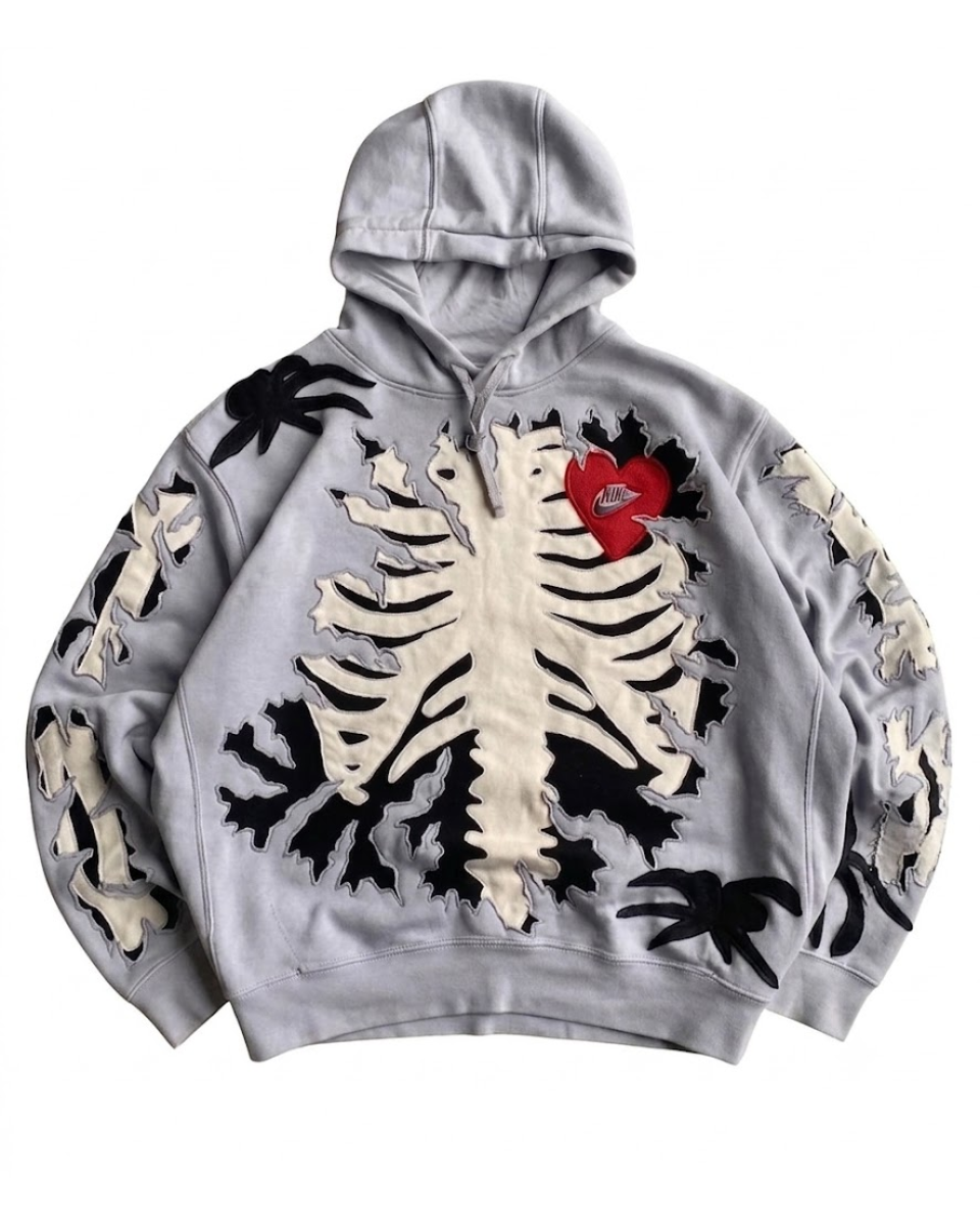 Custom Ripped Skeleton Hoodie