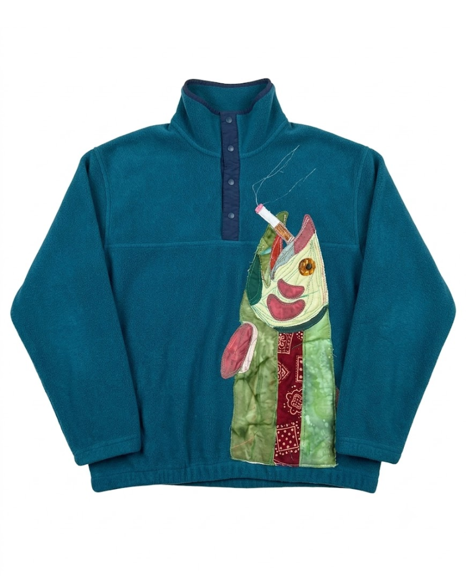 Salmon Graphic Sweater