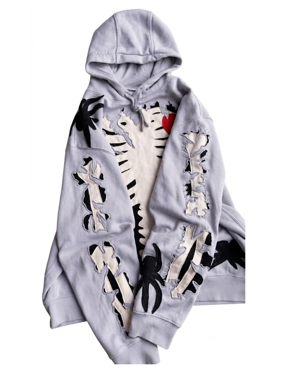Custom Ripped Skeleton Hoodie