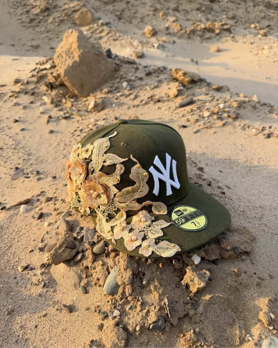 Floral Fitted Cap