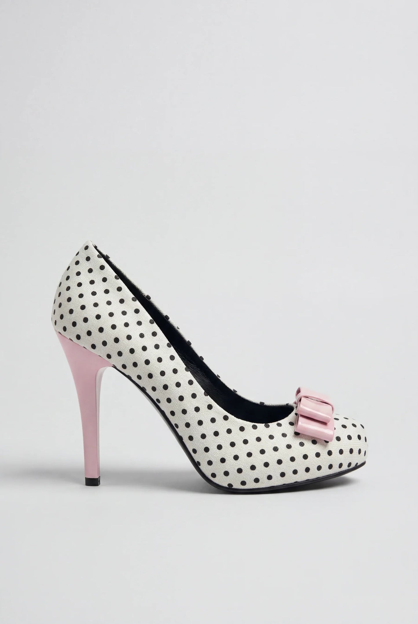 Polka Dot Bow Heels