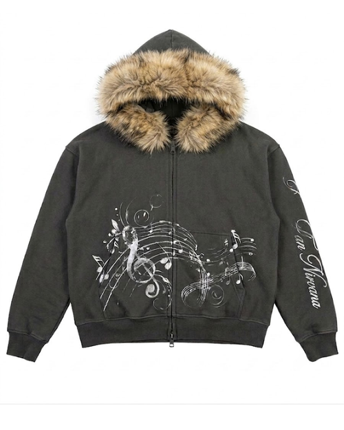 Nirvana Zip Up Hoodie