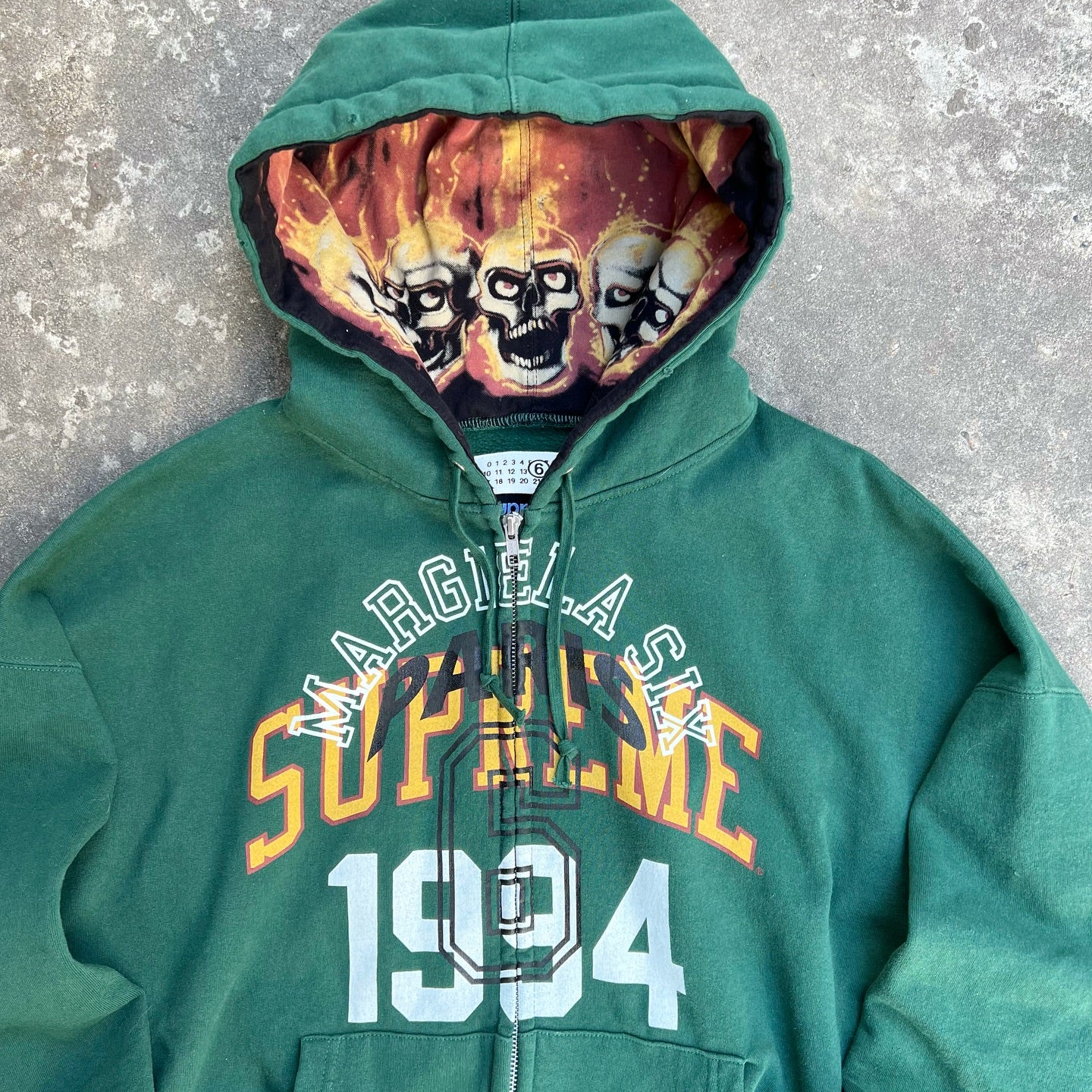 MM6 Graphic Zip Hoodie