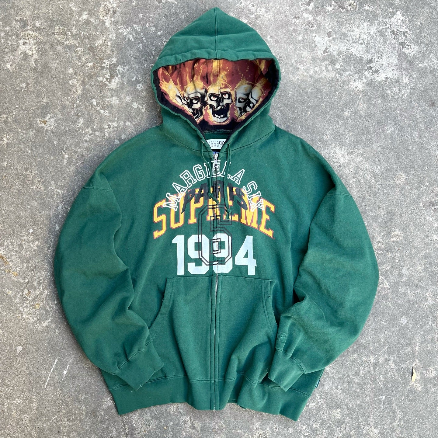 MM6 Graphic Zip Hoodie